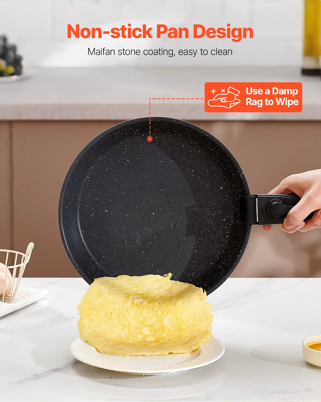 17 Pcs Nonstick Cookware Set Granite Pots and Pans Set Induction Cookwares Kitchen Cooking Set W/Frying Sauce Saute Pan